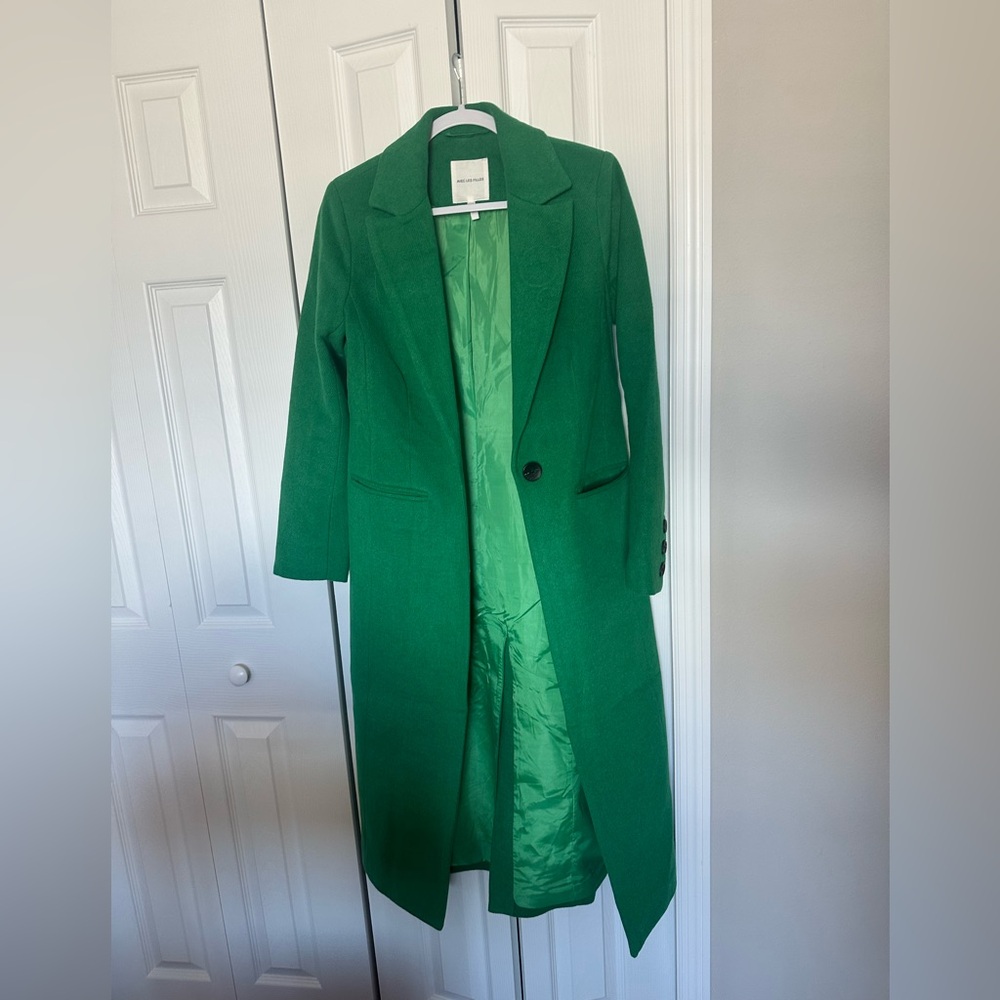 Avec Les Filles Vibrant Green Trench Coat